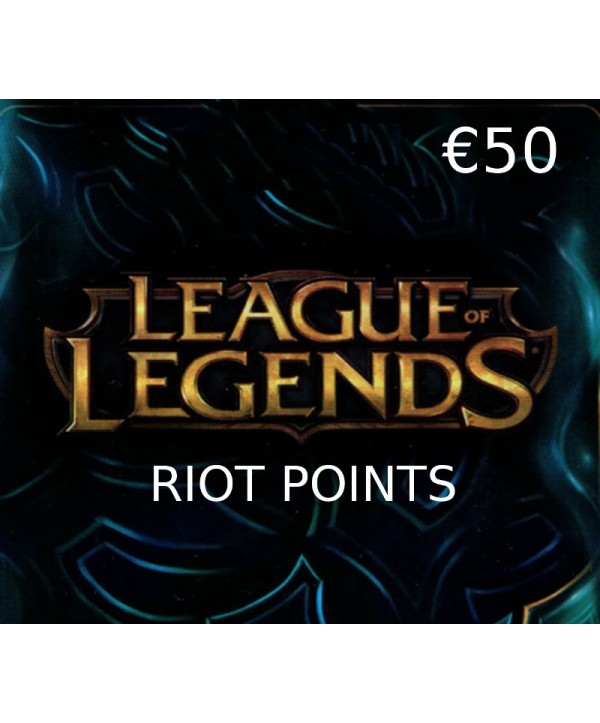 League of Legends €50 Prepaid RP Card EUW Key EUROPE